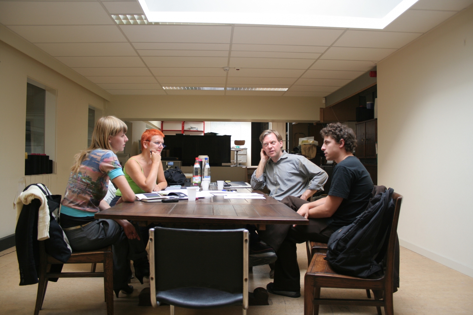 bespreking project kunstenaars Sarah&Charles en VDS Weaving 