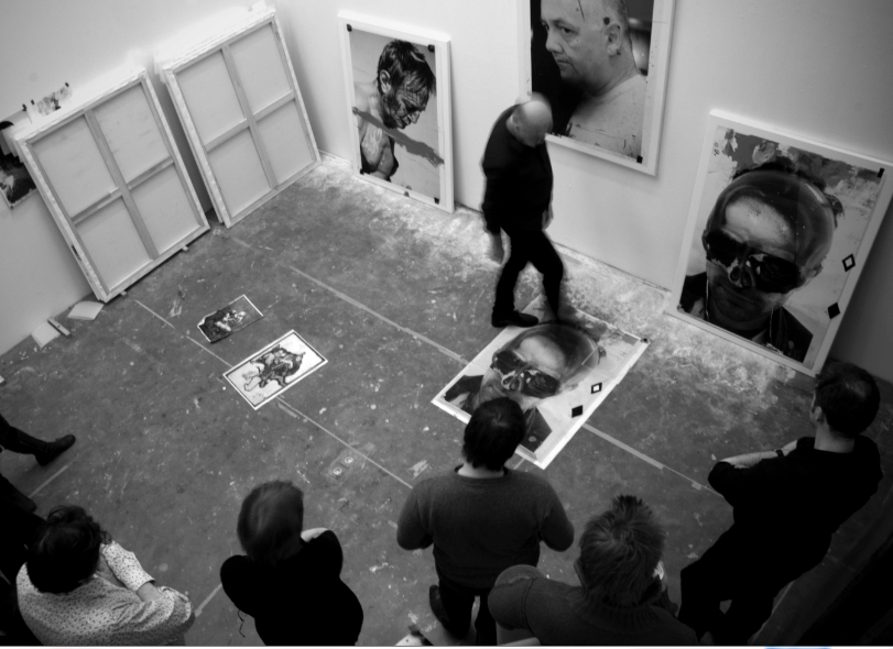 op bezoek in het atelier van Narcisse Tordoir tijdens Atelier 64